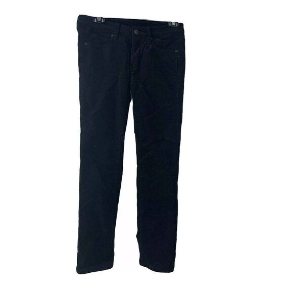 Uniqlo Black Corduroy Pants Skinny Cords Size 25 - Picture 1 of 6
